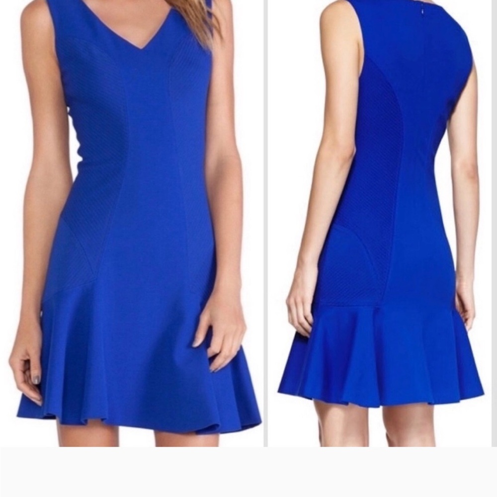 Diane Von Furstenberg Blue Sheath Mini Dress